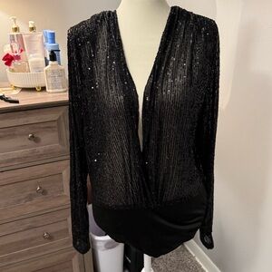 Brand New Shopow Black sequin body suit.  Never worn